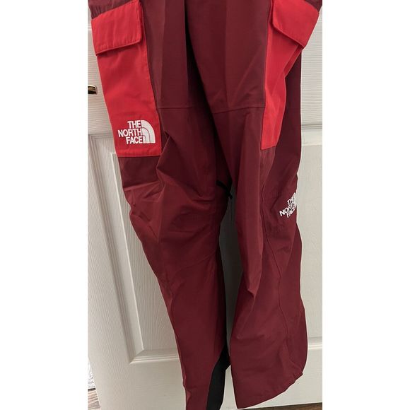 The North Face NF0A5ABY92L Men's Sz Large Red Dragline Waterproof Ski Bib $325 - Picture 6 of 8